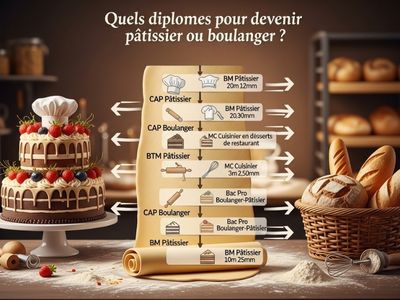 diplômes pour devenir pâtissier ou boulanger