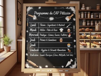 Quel est le programme de la formation CAP Pâtissier pour adulte ?