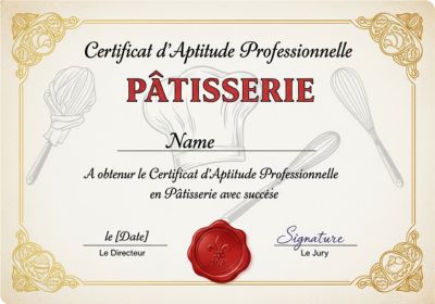 Le CAP Pâtissier